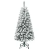 Sale National Tree Company 4.5 ft. Acacia Flocked Tree