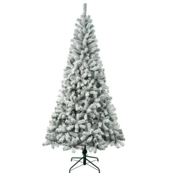 Sale National Tree Company 7.5 ft. Acacia Flocked Tree