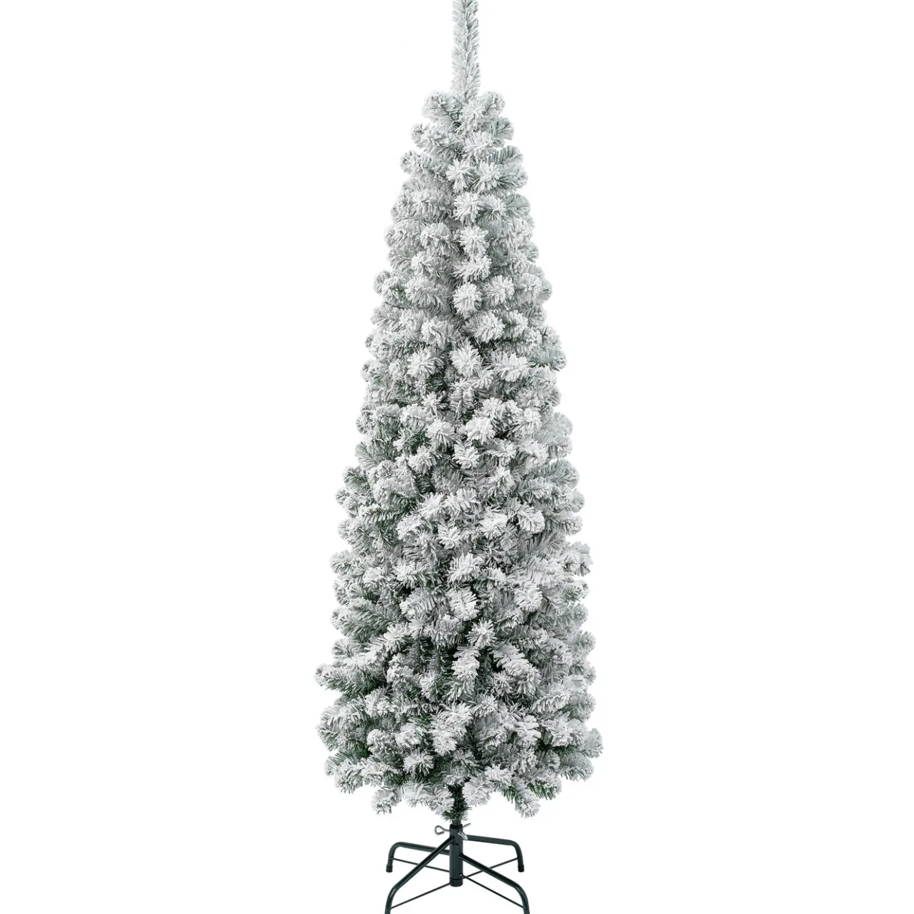 New National Tree Company 6 ft. Acacia Pencil Slim Flocked Tree