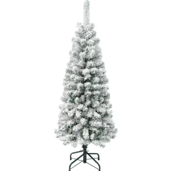 Online National Tree Company 4.5 ft. Acacia Pencil Slim Flocked Tree