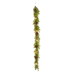 Online National Tree Company 6 ft. Christmas Bells Pine Garland