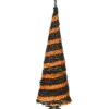 Outlet National Tree Company 7.5 ft. Halloween Black and Orange Tinsel Tree