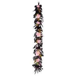 Discount National Tree Company 6 ft. Halloween Cute and Creep Garland with LED Lights