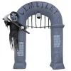 Best National Tree Company 12 ft. Halloween Ghost Arch Inflatable Decoration with LED Lights
