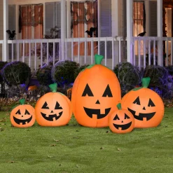 Clearance National Tree Company 7 ft. Halloween Pumpkin Patch Airblown Inflatable Decoration