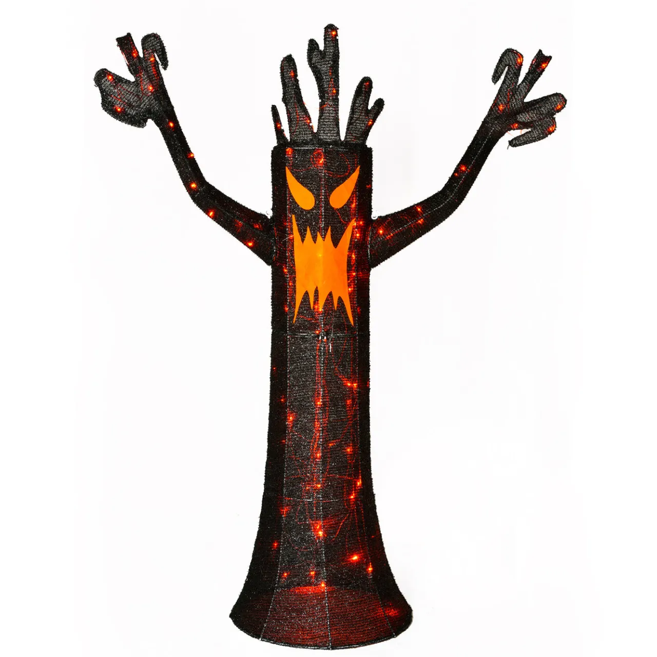 Hot National Tree Company 4 ft. Halloween Spooky Tree Outdoor Lawn Decoration with LED Lights