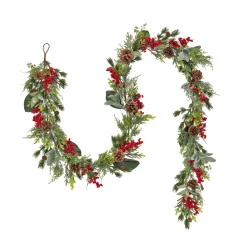 Online National Tree Company 9 ft. HGTV Home Collection Berries and Greenery Garland