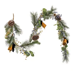 Discount National Tree Company 6 ft. HGTV Home Collection Swiss Chic Garland