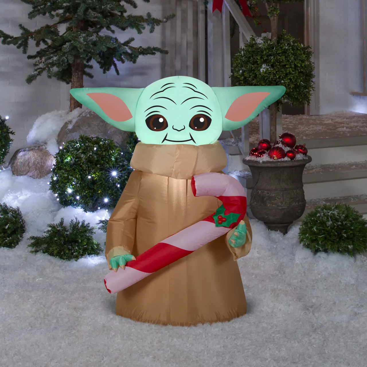 Hot National Tree Company 3.5 ft. Inflatable Baby Yoda with LED Lights