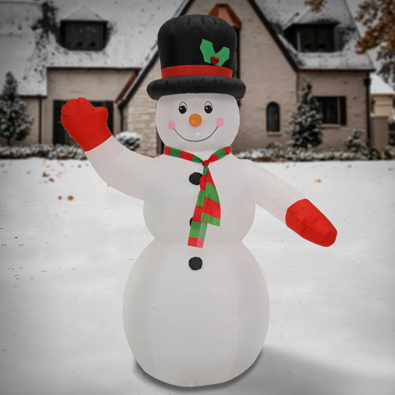 Discount National Tree Company 8 ft. Inflatable Prelit Snowman