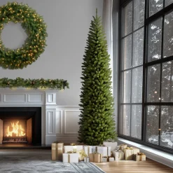 Online National Tree Company 12 ft. Kingswood Fir Pencil Slim Tree