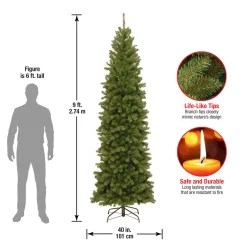Clearance National Tree Company 9 ft. North Valley Spruce Pencil Slim Tree
