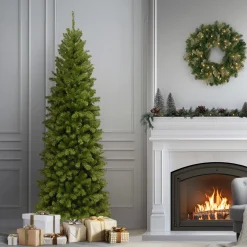 National Tree Company 7 ft. North Valley Spruce Pencil Slim Tree