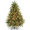 Online National Tree Company 4.5 ft. Pre-Lit Aberdeen Blue Spruce Tree with Clear Lights