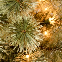 New National Tree Company 6 ft. Pre-Lit Arcadia Pine Cashmere Slim Tree with Clear Lights