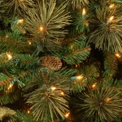 Hot National Tree Company 6.5 ft. Pre-Lit Carolina Pine Slim Tree with Clear Lights