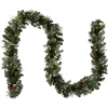New National Tree Company 9 ft. Pre-Lit Carolina Pine Garland with Clear Lights