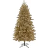 Online National Tree Company 7.5 ft. Pre-Lit Christmas Platinum Metallic Tree