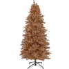 Sale National Tree Company 9 ft. Pre-Lit Christmas Rose Gold Metallic Tree