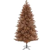 Online National Tree Company 7.5 ft. Pre-Lit Christmas Rose Gold Metallic Tree