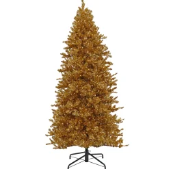 Online National Tree Company 9 ft. Pre-Lit Christmas True Gold Metallic Tree