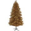 Online National Tree Company 7.5 ft. Pre-Lit Christmas True Gold Metallic Tree
