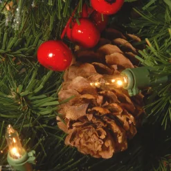 Hot National Tree Company 2 ft. Pre-Lit Crestwood Spruce Tree with Clear Lights