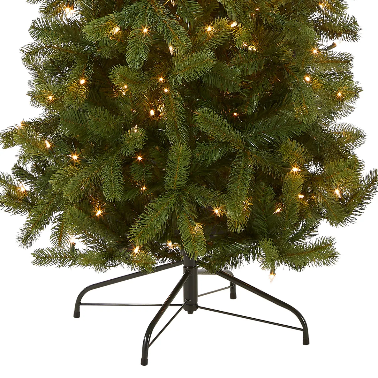 Hot National Tree Company 7.5 ft. Pre-Lit Downswept Douglas Fir Pencil Slim Tree with Clear Lights