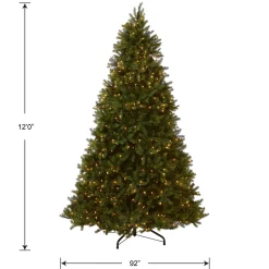 Sale National Tree Company 12 ft. Pre-Lit Downswept Douglas Fir Tree with Clear Lights