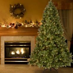 Discount National Tree Company 9 ft. Pre-Lit Downswept Douglas Fir Tree with Dual Color LED Lights