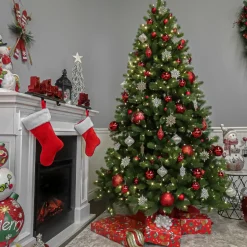Best National Tree Company 7.5 ft. Pre-Lit Downswept Douglas Fir Tree with 750 Clear Lights & 1867 Branch Tips