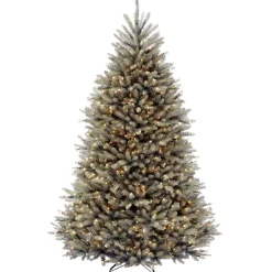 New National Tree Company 7.5 ft. Pre-Lit Dunhill Fir Blue Tree with Clear Lights