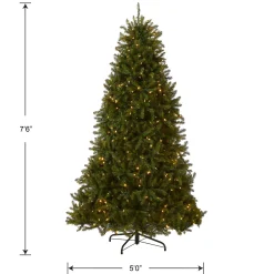 Sale National Tree Company 7.5 ft. Pre-Lit Dunhill Fir Tree with PowerConnect Dual Color LED Lights