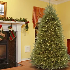 Sale National Tree Company 7.5 ft. Pre-Lit Dunhill Fir Tree with PowerConnect Dual Color LED Lights