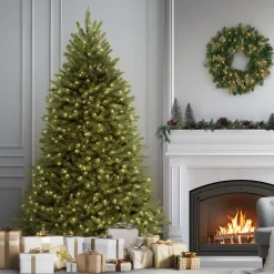 Best National Tree Company 7.5 ft. Pre-Lit Dunhill Fir Tree with PowerConnect Clear Lights