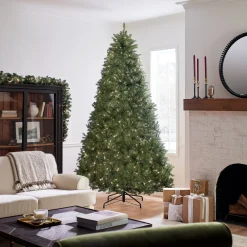 National Tree Company 9 ft. Pre-Lit Dunhill Fir Tree with PowerConnect Clear Lights