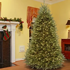 Discount National Tree Company 7.5 ft. Pre-Lit Dunhill Fir Tree with Dual Color LED Lights