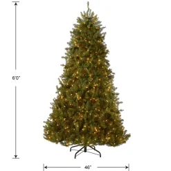 Clearance National Tree Company 6 ft. Pre-Lit Dunhill Fir Tree with Clear Lights