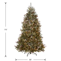 Hot National Tree Company 7 ft. Pre-Lit Dunhill Fir Tree with 700 Clear Lights
