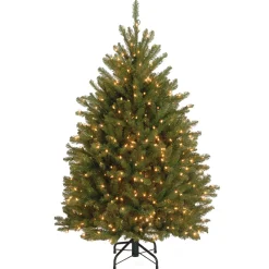 Best National Tree Company 4.5 ft. Pre-Lit Dunhill Fir Tree with Clear Lights