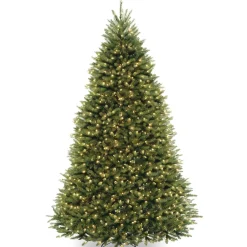 National Tree Company 9 ft. Pre-Lit Dunhill Fir Tree with 900 Clear Lights