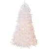 Discount National Tree Company 7 ft. Pre-Lit Dunhill Fir White Tree with Clear Lights