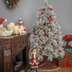 National Tree Company 7.5 ft. Pre-Lit Flocked Bavarian Pine Tree