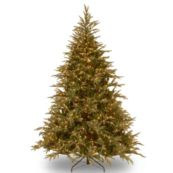 Sale National Tree Company 9 ft. Pre-Lit Fraser Grande Tree with Dual Color LED Lights