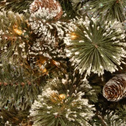 Sale National Tree Company 2 ft. Pre-Lit Glittery Bristle Tree with LED Lights