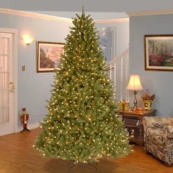 Discount National Tree Company 7.5 ft. Pre-Lit Grande Fir Medium Tree with Clear Lights