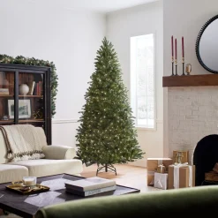 Discount National Tree Company 7.5 ft. Pre-Lit Grande Fir Medium Tree with Clear Lights