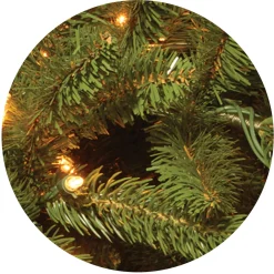 Sale National Tree Company 7.5 ft. Pre-Lit Grande Fir Pencil Slim Tree with Clear Lights
