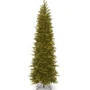 National Tree Company 6.5 ft. Pre-Lit Grande Fir Pencil Slim Tree with Clear Lights