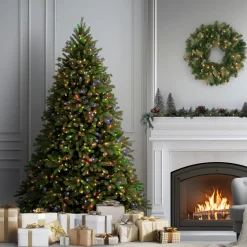 National Tree Company 6.5 ft. Pre-Lit Jersey Fraser Fir Tree with Multicolor Lights